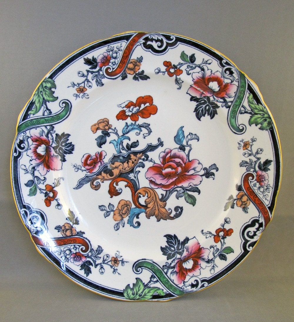 Vintage Antique English Transferware Plate