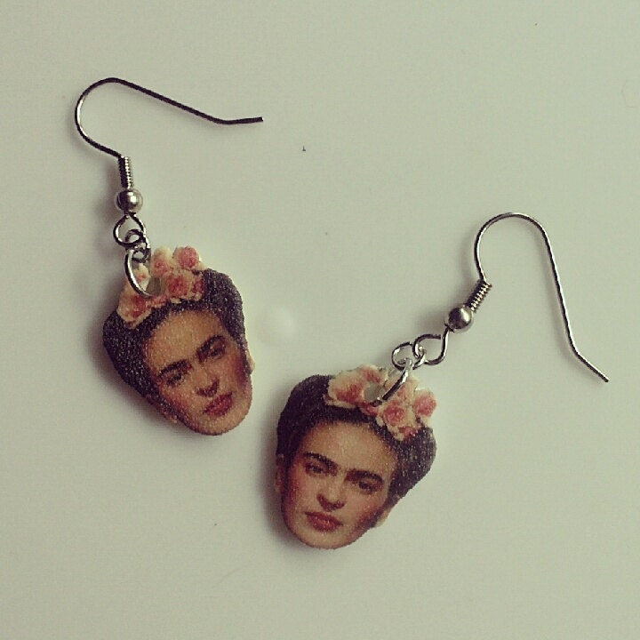 Frida Kahlo hanging earrings