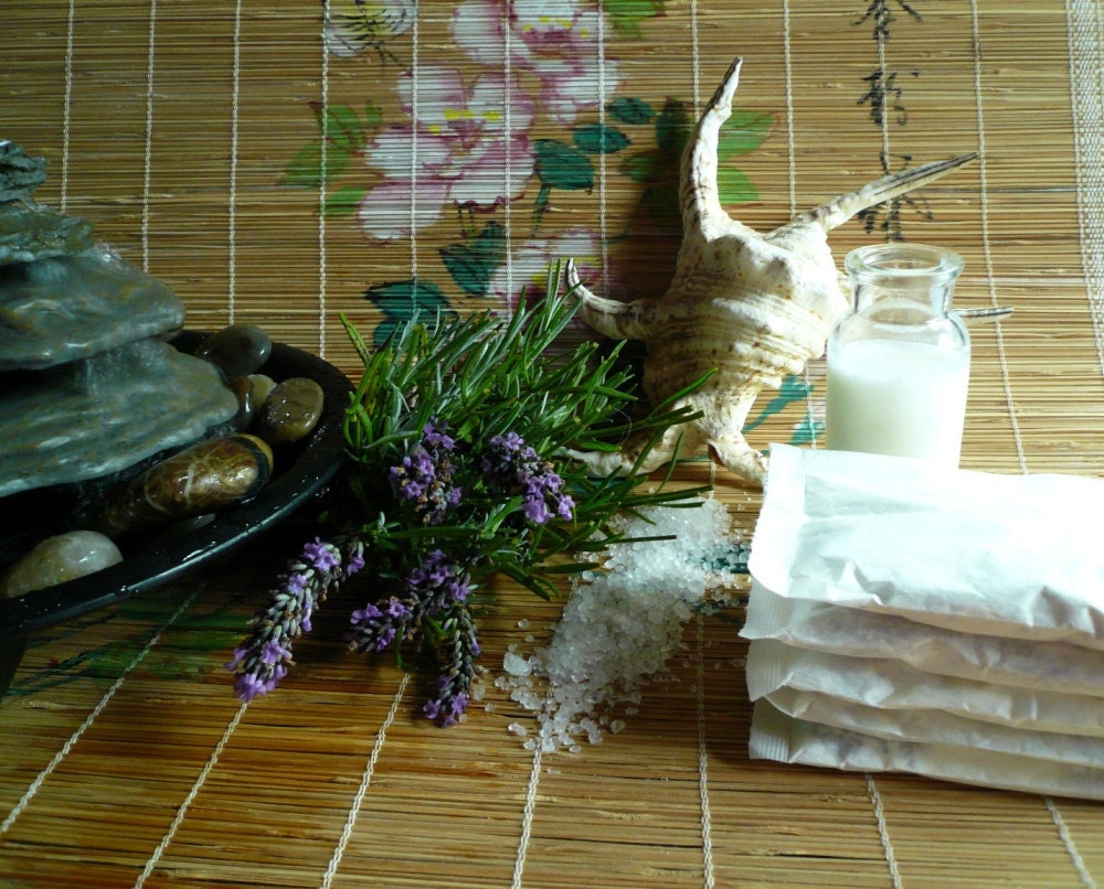 Relaxing Lavender Milk Bath Bags with European Spa Salts
