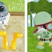 Baby Star Wars wall art - Set of four 8x10 prints