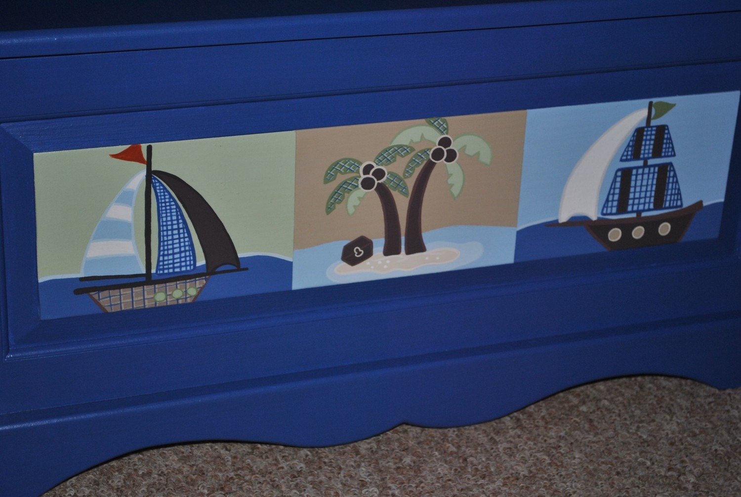 AHOY MATE Nautical Toy Box