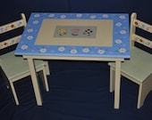 Super Furniture Sale - READY TO SHIP - Children's Table and Chair Set - Multi Floral Design - Reg 300.00