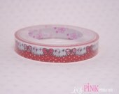 Red and White Scallop Polka Dot Deco Tape