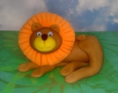 Fondant Lion King of the Jungle Cake or Cupcake topper - Decorations for Jungle Party or Baby Shower Il_170x135