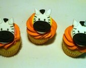 Jungle Cupcake toppers Zebra cupcake decorations, ideal for jungle parties Il_170x135