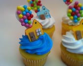 UP cupcake toppers fondant decorations inspired by Disneys Pixar UP movie package of 12 Il_170x135
