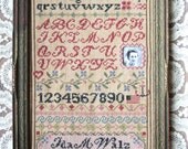 Great Grandma Ida's Birth Sampler