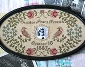 Great Grandma Pearl's Birth Sampler
