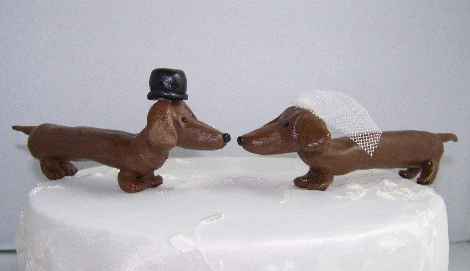 dachshund cake topper