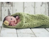 Green Sweet Pea Cocoon in Candy Apple Green, Photography Prop