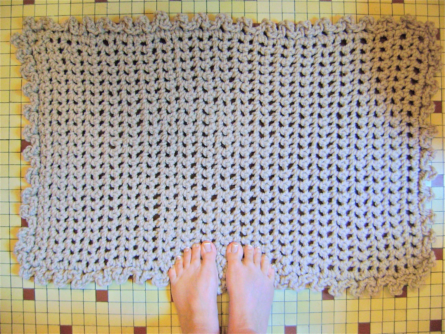 Crochet Rug Pattern - Easy Beginner Crochet Pattern - INSTANT DOWNLOAD