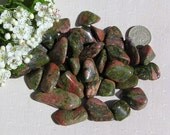 10 Unakite Crystal Tumblestones