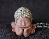 Knitted Baby Hat, Hand Knit Newborn Photo Prop,Chunky Wool Chin Strap Infant Helmet, U Choose Color,0-3 months, Acorn Hat