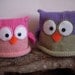 NEW Item , Adorable Owl Hat, Great in a Twin or a Sibling Set, Any Custom Color Combo Available,  All Sizes NB- Adult, Fluff and Fuzz Inspired,Great Photo Prop