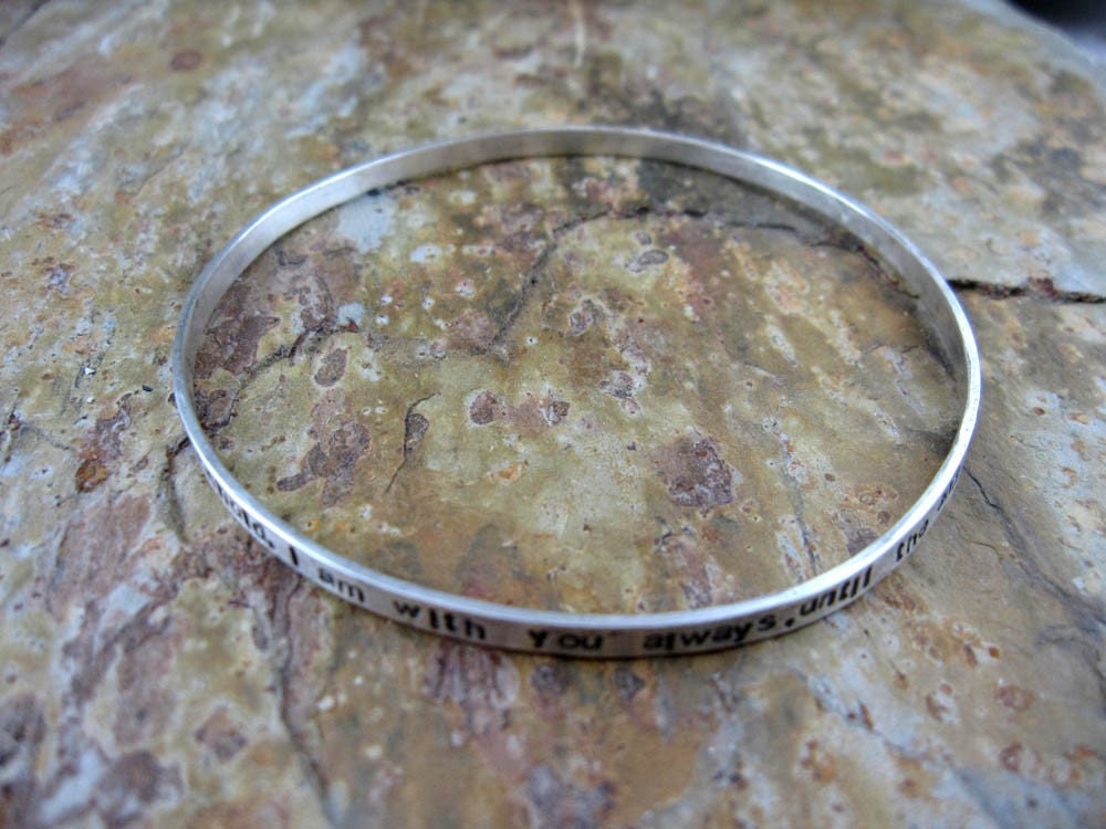 Personalized Bangle Bracelet