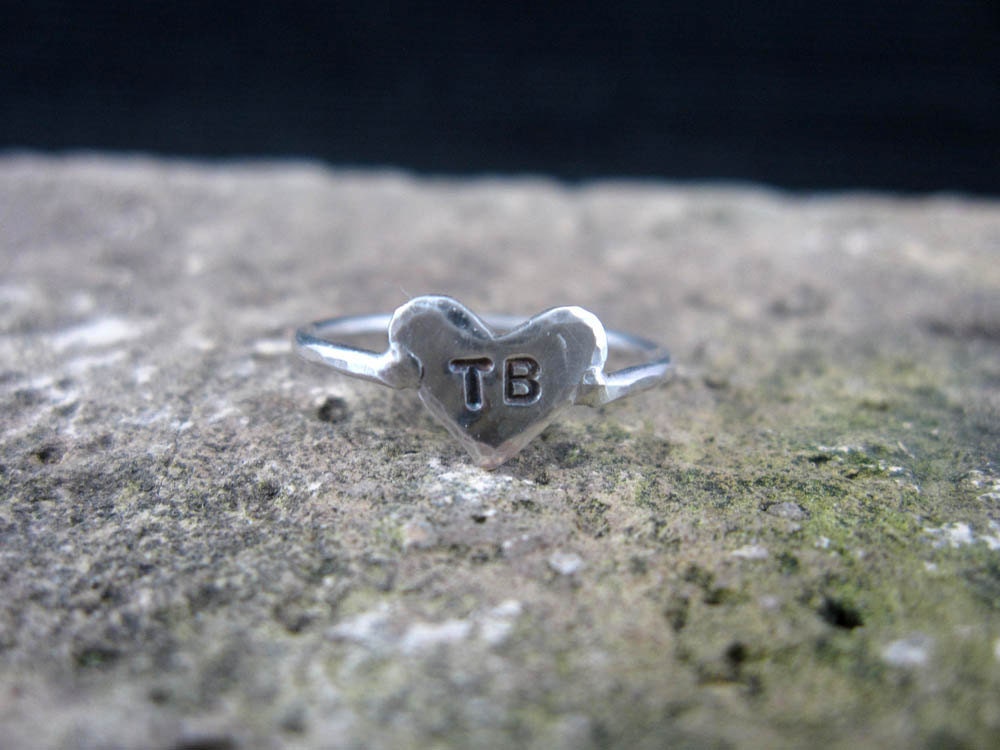 Personalized Heart Ring