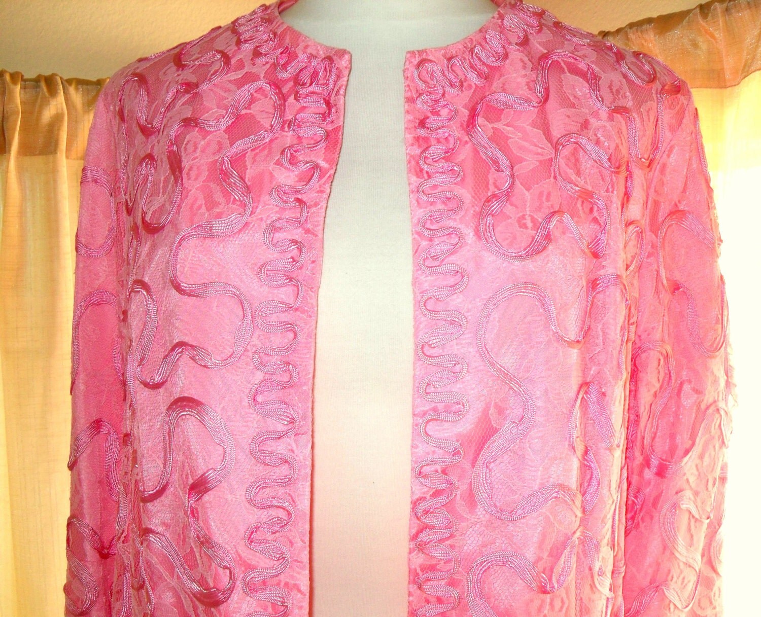 pink lace jacket