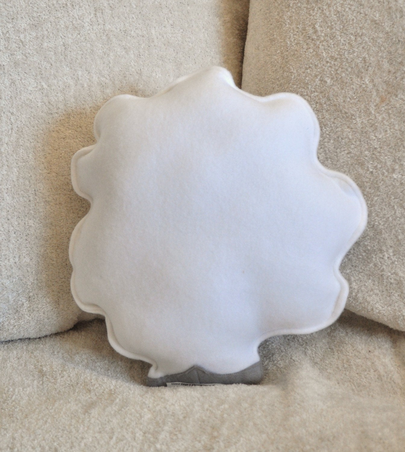Nursery Decor Count the Sheep Plush Pillow -Gray-