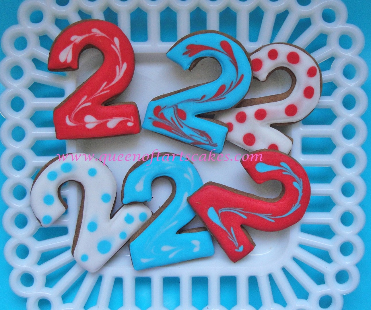 2 dozen number 2 Cookies for Baby