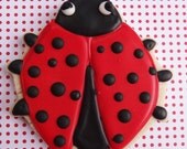 Large Ladybug Cookies