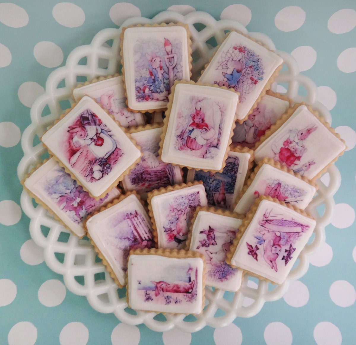 20 Peter Rabbit Beatrix Potter Cookies