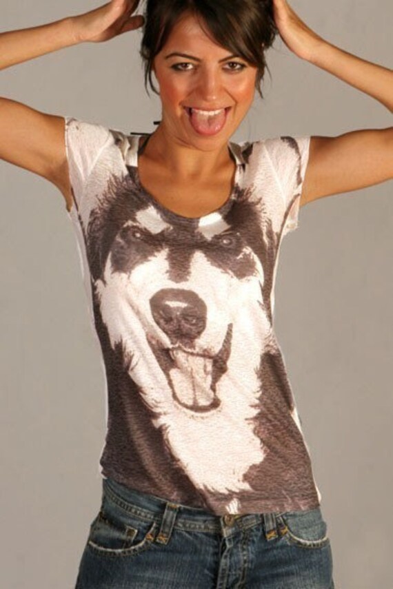 animal print t shirt dog