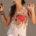 red melting heart love t-shirt tie dye new women listen to your romantic spring fashion one side printed valentines gift