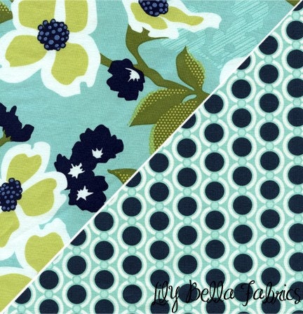 Joel Dewberry - Modern Meadow - Dogwood Bloom and Acorn Chain - 1/2 Yard Bundle - 1 yard total