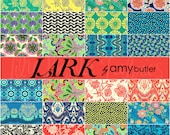 Amy Butler Fabric - LARK - 6 inch Quilting Fabric Squares Charm Pack