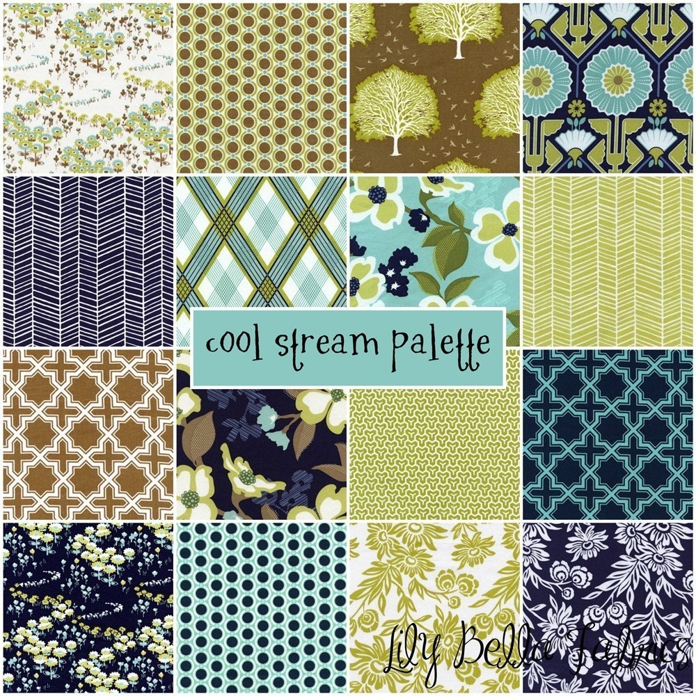 Joel Dewberry - Modern Meadow - Dogwood Bloom in Pond - Fat Quarter FQ