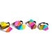 Geometric Adjustable Ring Leather Triangle Kaleidoscope Faceted Jewelry