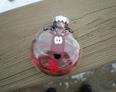Handpainted Reindeer Acrylic Disc Ornament