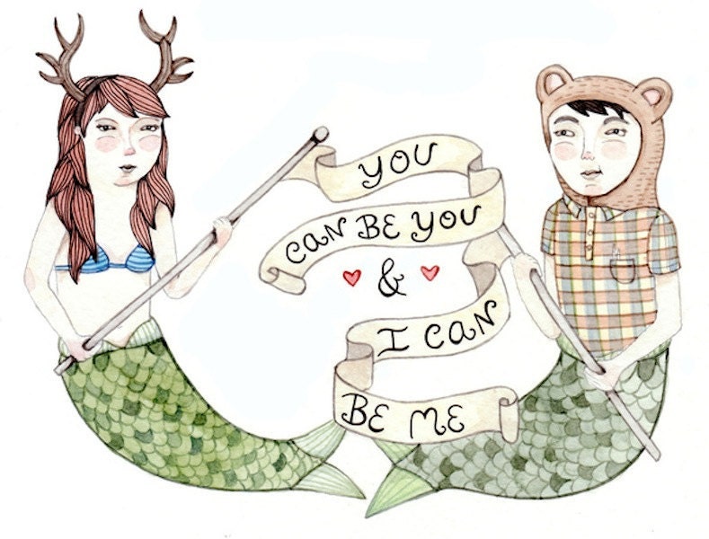 You Can Be You- Love -Wedding Card