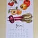 Seasonal Fruits and Vegetables Calendar 2012
