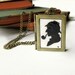 Sher-Locked Sherlock Holmes locket necklace, book locket, gift for reader, literature book jewelry, LIMITED EDITION