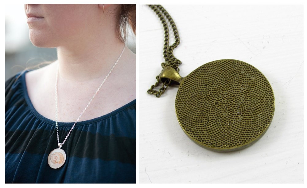 For Love of Running -- Necklace Pendant, Original Illustration Jewelry