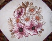 Pillow  Cushion  Hidden White Roses treasury item
