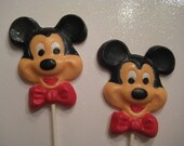 24-Mickey Mouse Chocolate Lollipop Favors