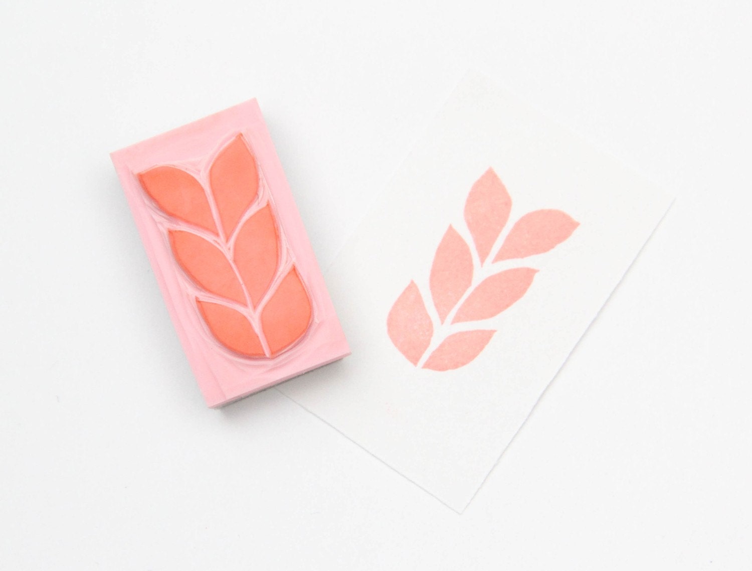 Knit Hand Carved Rubber Stamp For Acrylic Blocks