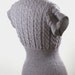 1950s-Style Handknit Cap-Sleeve Jumper. 50s Sweater (Light Brown)