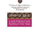 NATALIE DAMASK Label, Card, or Magnet  -- digital file