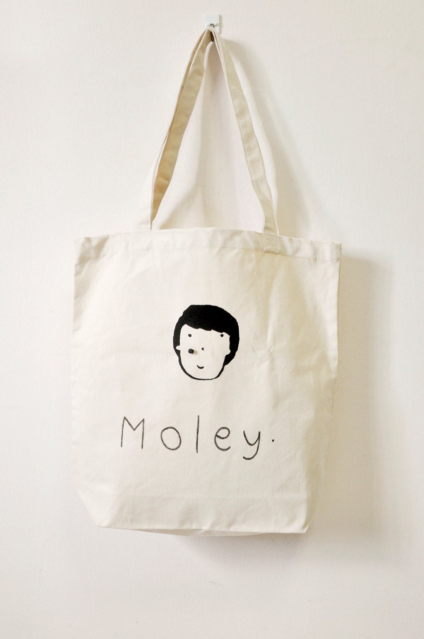 MOLEY - school library or shopping tote bag
