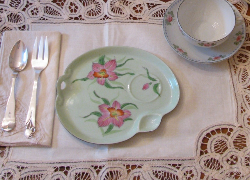 Vintage Hand Painted Japan Luncheon Plates