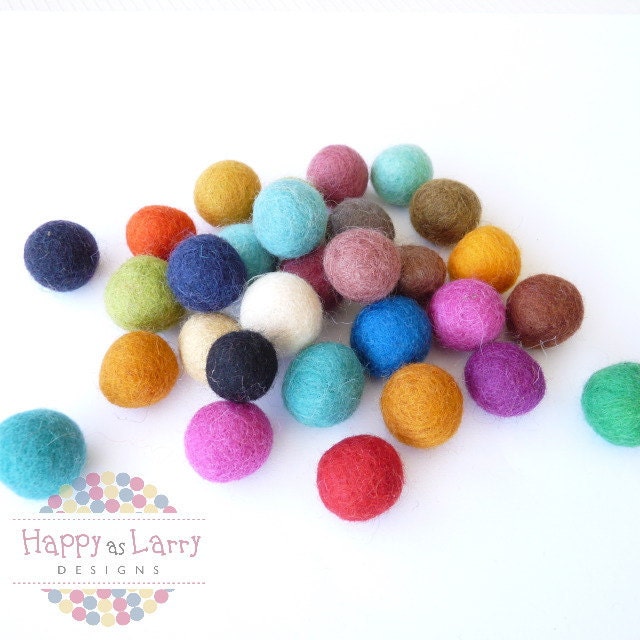 Lolly Bag Small Felt Balls