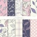 Simple Leaves Digital Scrapbook Paper Pack (8.5x11"-300 dpi) -- Instant Download -- 10 Digital papers -- 351