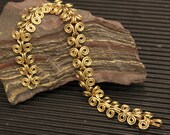 Artisan Handcrafted Spiral Bracelet ... in Golden Brass