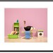 laundry room decor, ostrich art, kids art, lavender - Laundering Large 8 x 10
