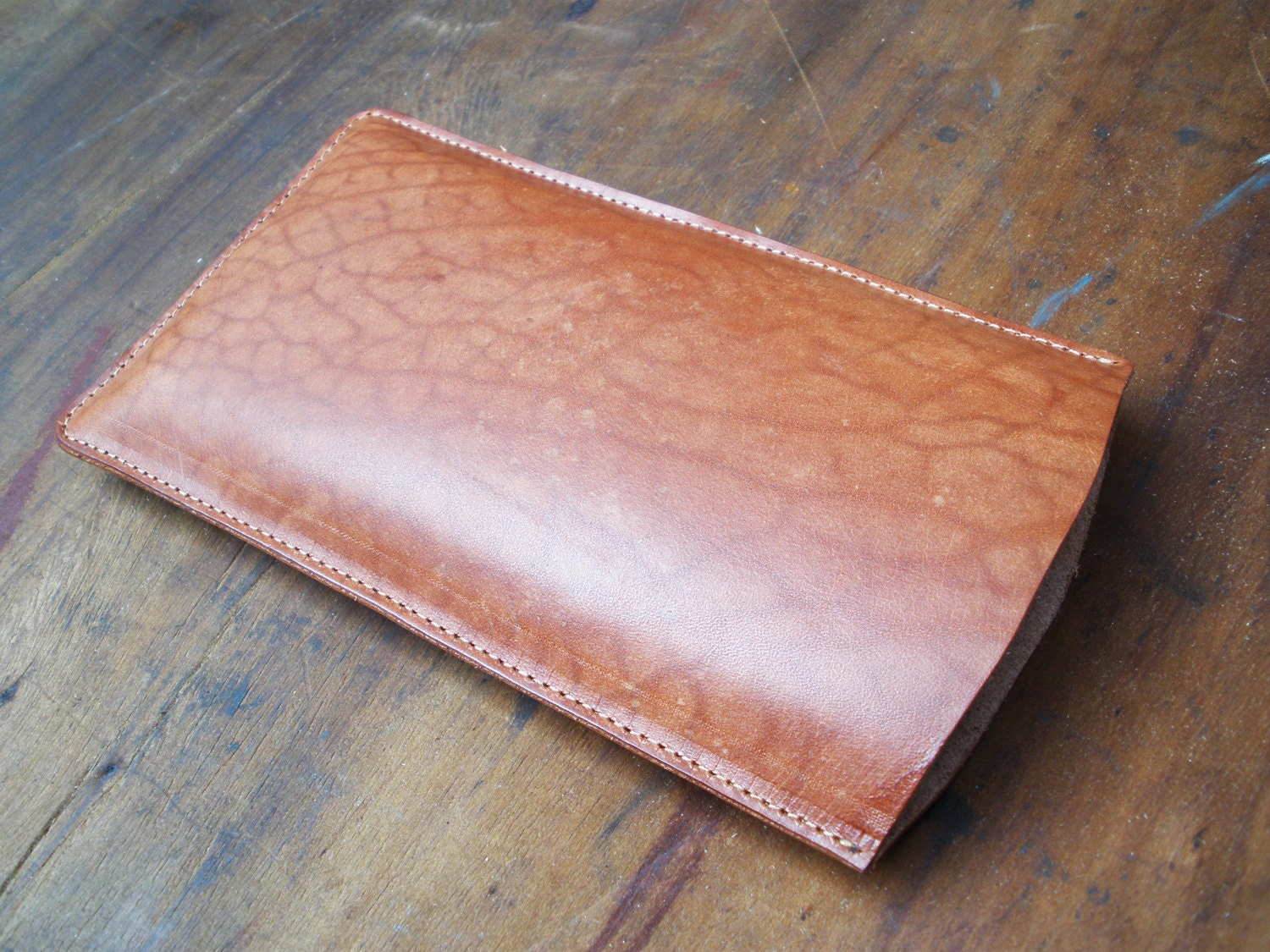 Sony Playstation PS Vita Handcrafted Veg Tan Brown Leather Sleeve Case Unique