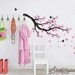 Nursery Wall Decals Blowing Pink Cherry Blossom Branch Vinyl Wall Decal