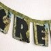Fabric banner fabric bunting Inspirational Create: READY TO SHIP